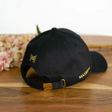 Load image into Gallery viewer, Maximilian Equestrian Cap - Black/Gold
