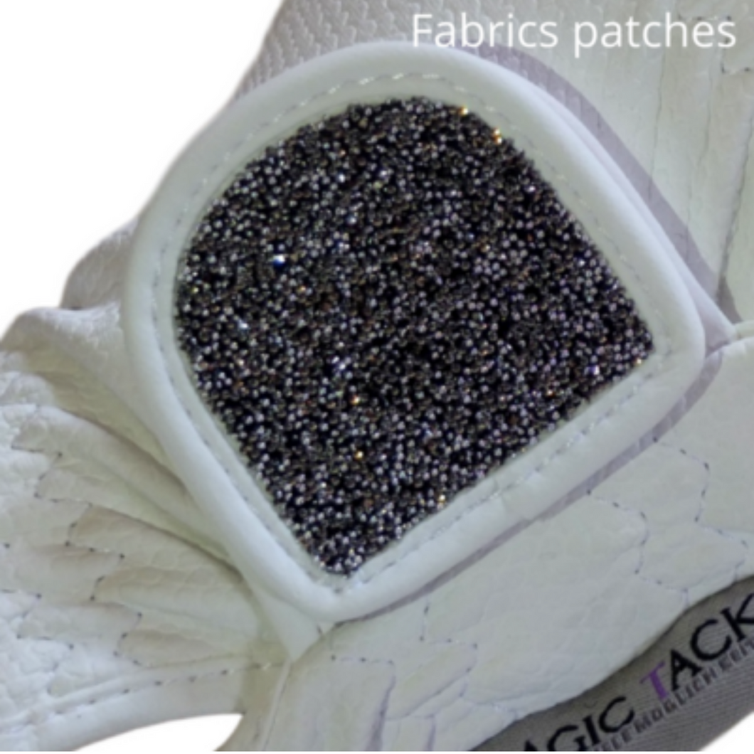 MagicTack Glove Patch - White Fabric Swarovski