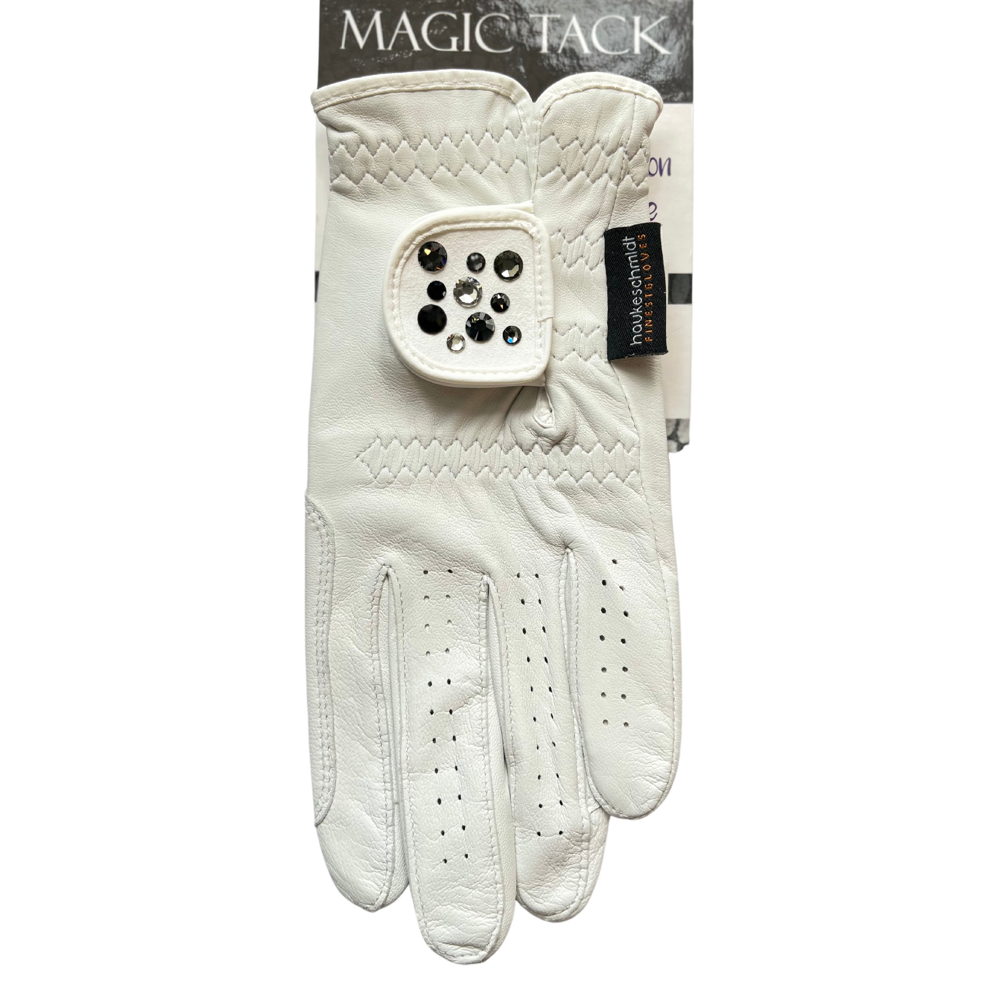 MagicTack Glove Patch -  White Black Swarovski