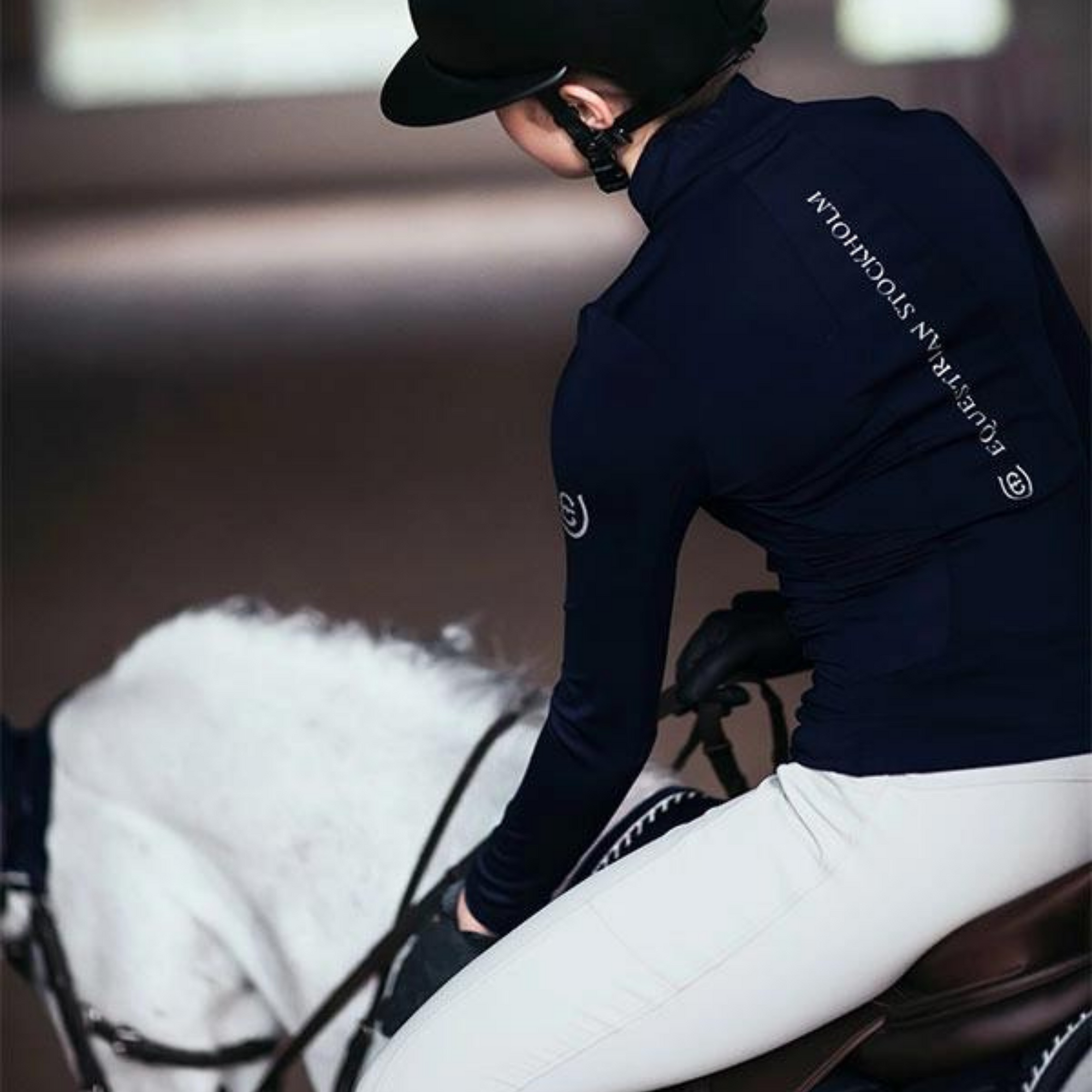 Equestrian Stockholm UV Protection Top - Midnight Blue