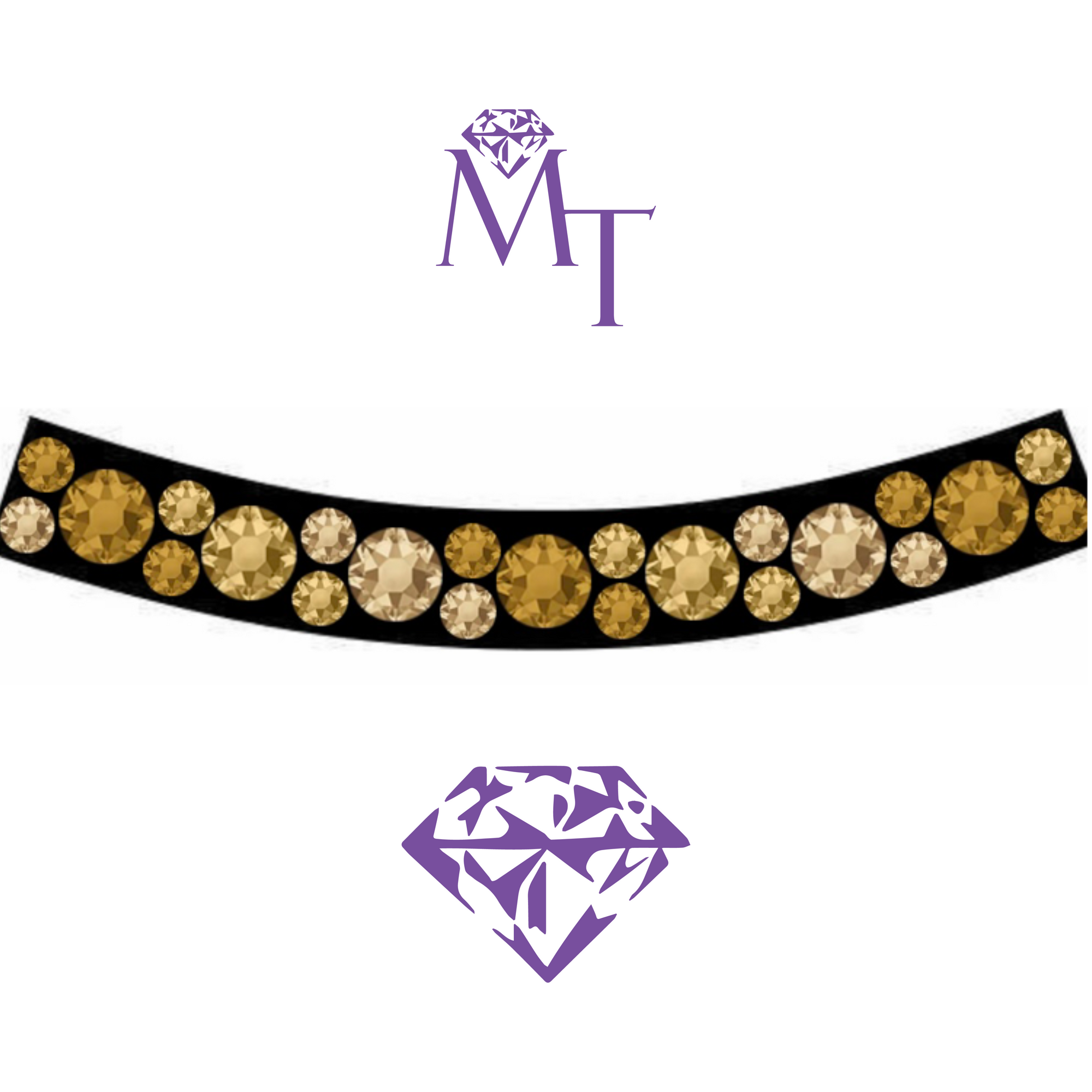 MagicTack Curved Browband - Pure Gold