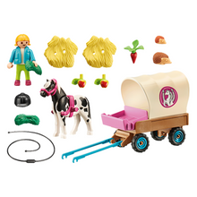 Load image into Gallery viewer, Playmobil Pony Wagon
