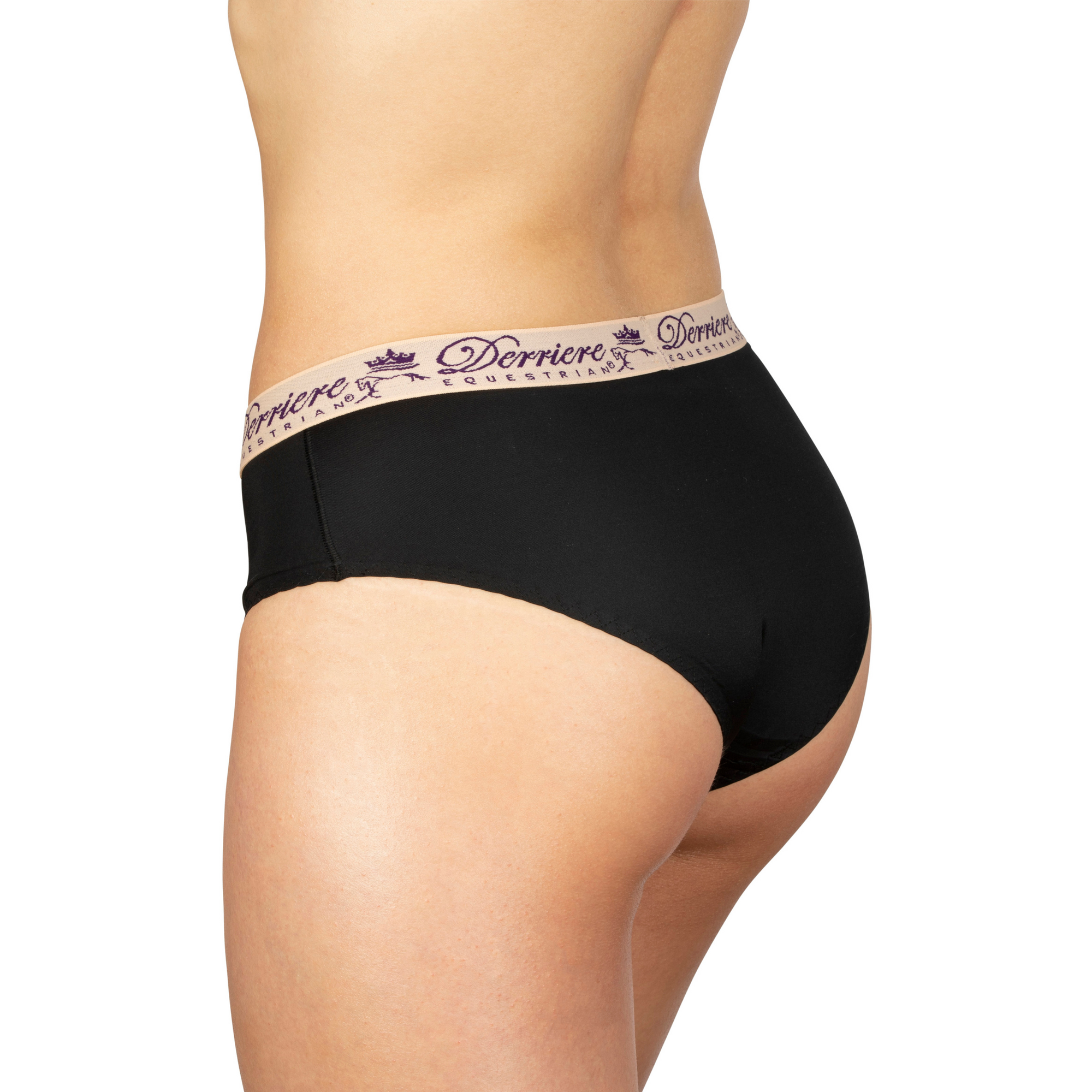 Derriere Equestrian Performance Padded Panty - Black