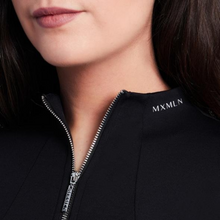 Load image into Gallery viewer, Maximilian Equestrian Long Sleeve Base Layer - Black/Silver
