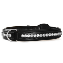 Load image into Gallery viewer, Equestrian Stockholm Dog Collar - Black Edition
