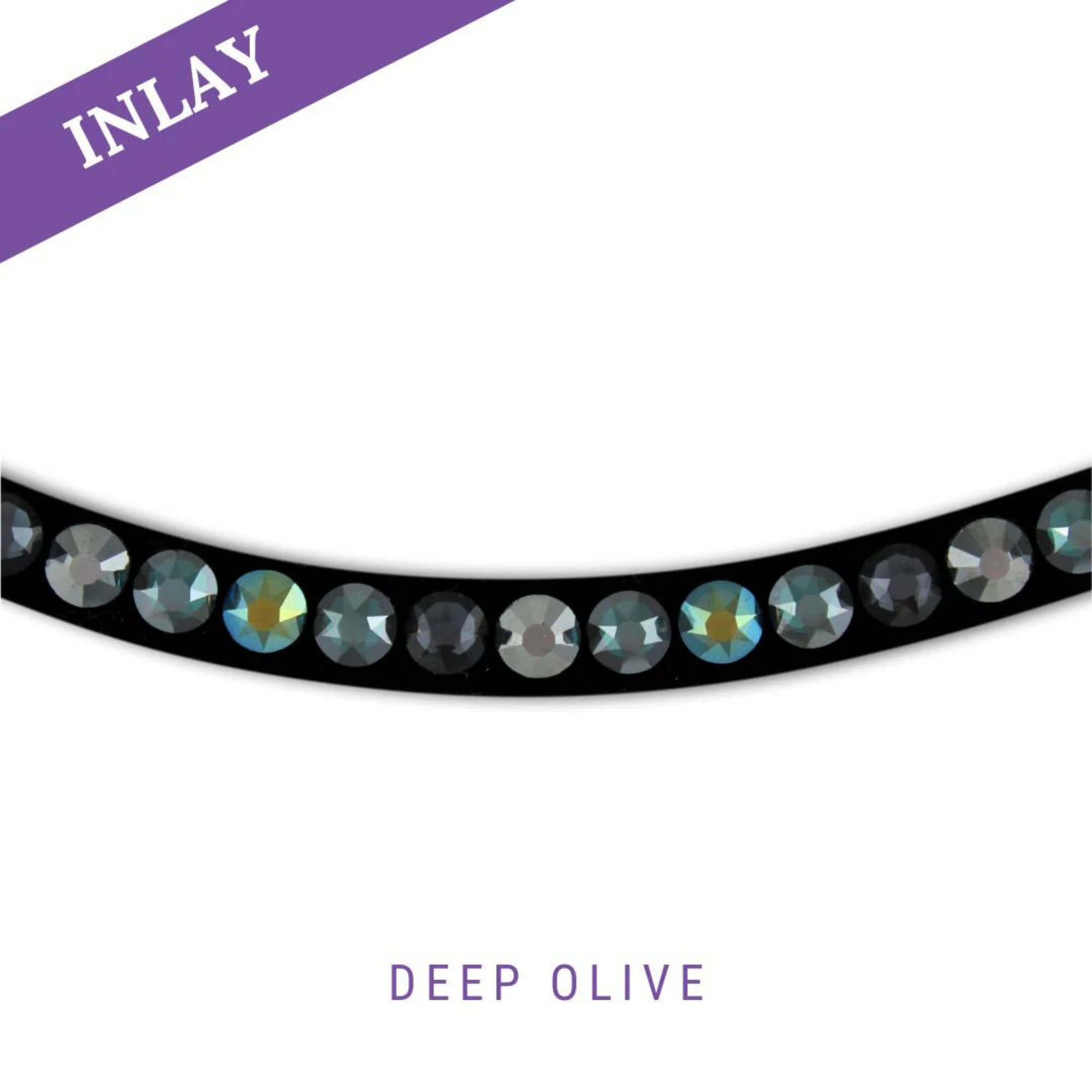 MagicTack Curved Browband - Deep Olivine