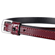 Load image into Gallery viewer, QHP Chianti Spur Straps - Burgundy
