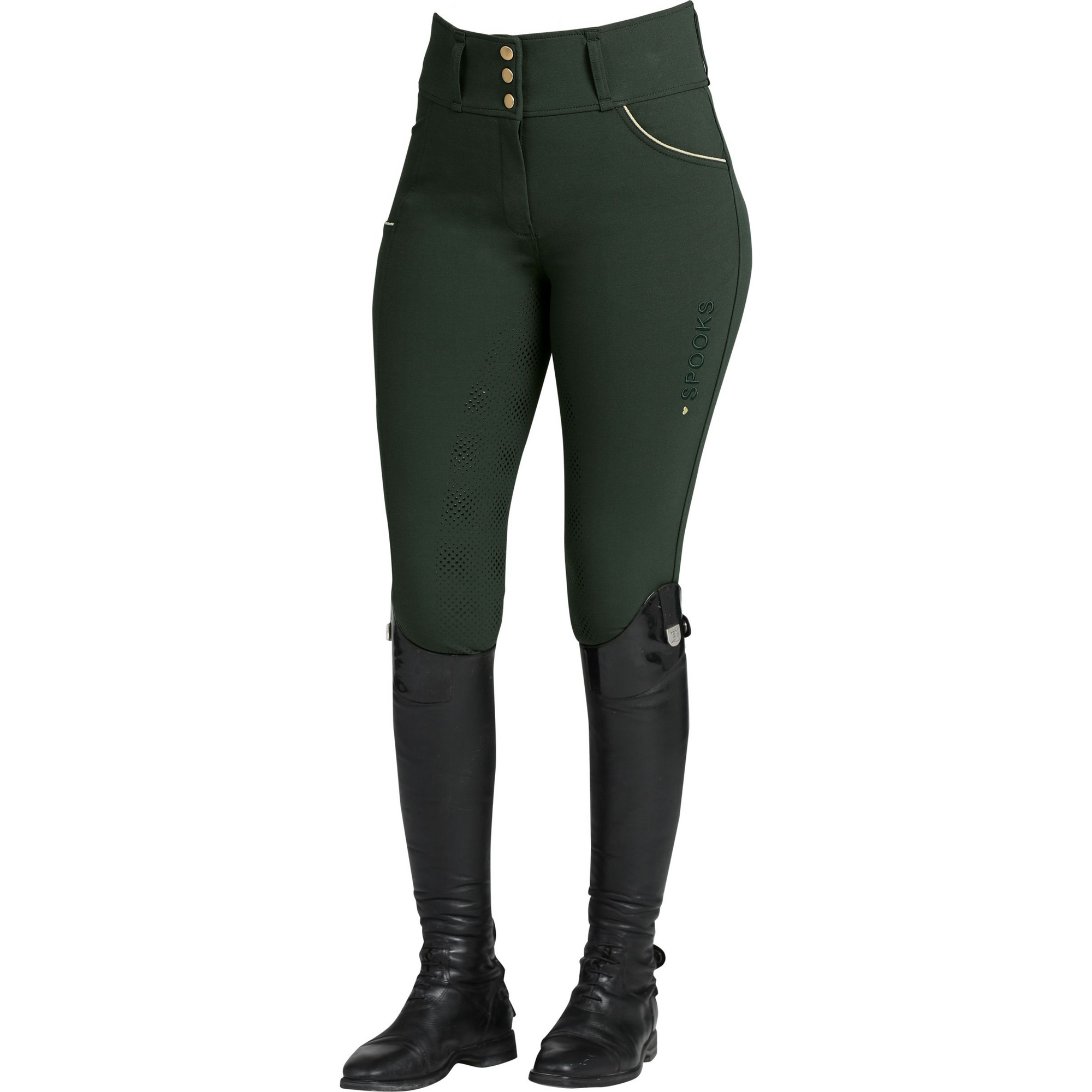 Spooks Annber High Waist Breeches - Forest Green