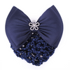 QHP Classy Hair Bow - Navy