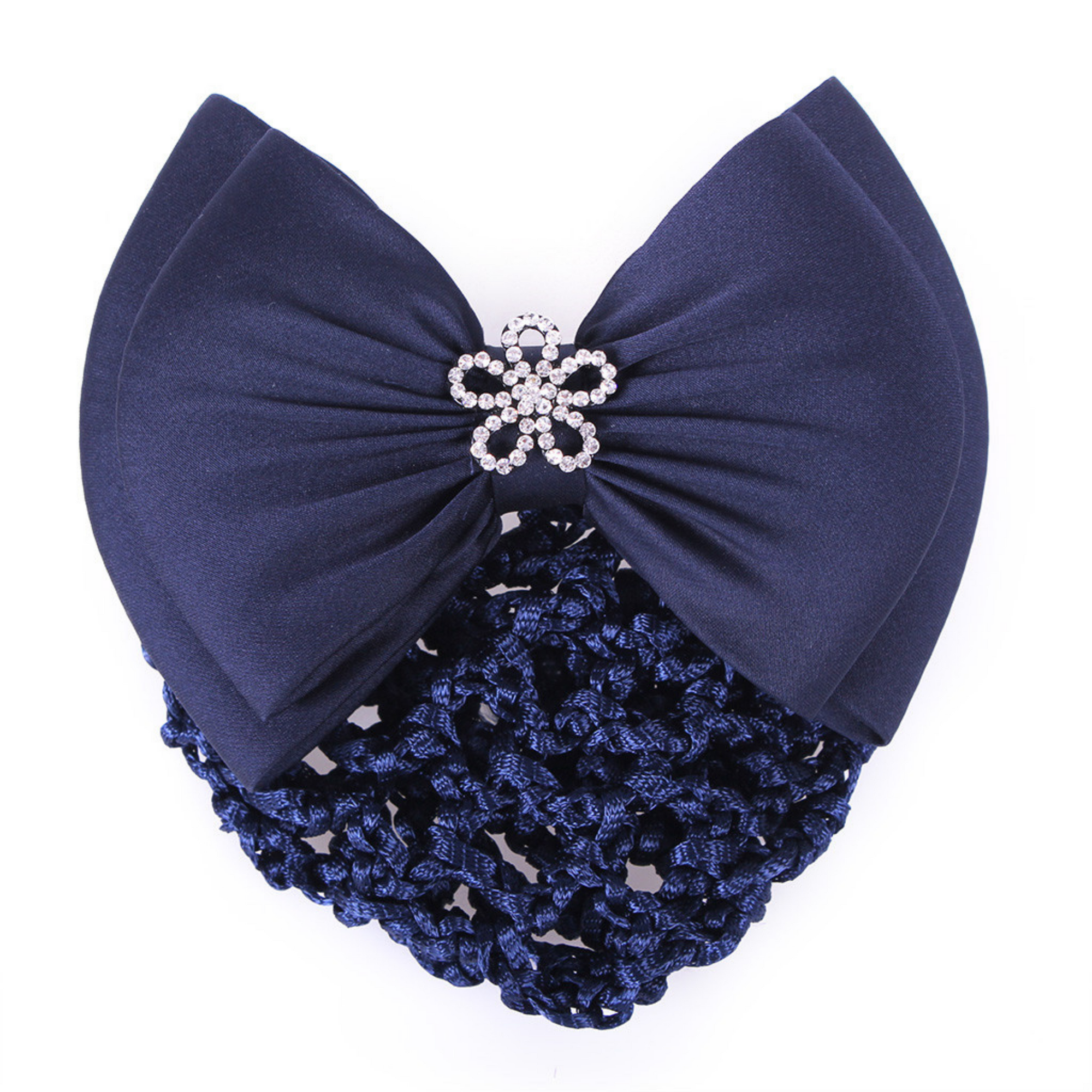 QHP Classy Hair Bow - Navy