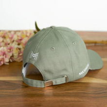 Load image into Gallery viewer, Maximilian Equestrian Cap - Sage/White
