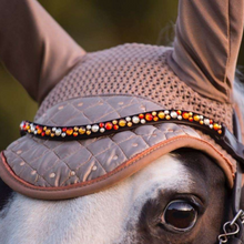 Load image into Gallery viewer, MagicTack Curved Browband - Sienna Gold
