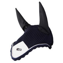 Load image into Gallery viewer, Equestrian Stockholm Ear Bonnet - Midnight White
