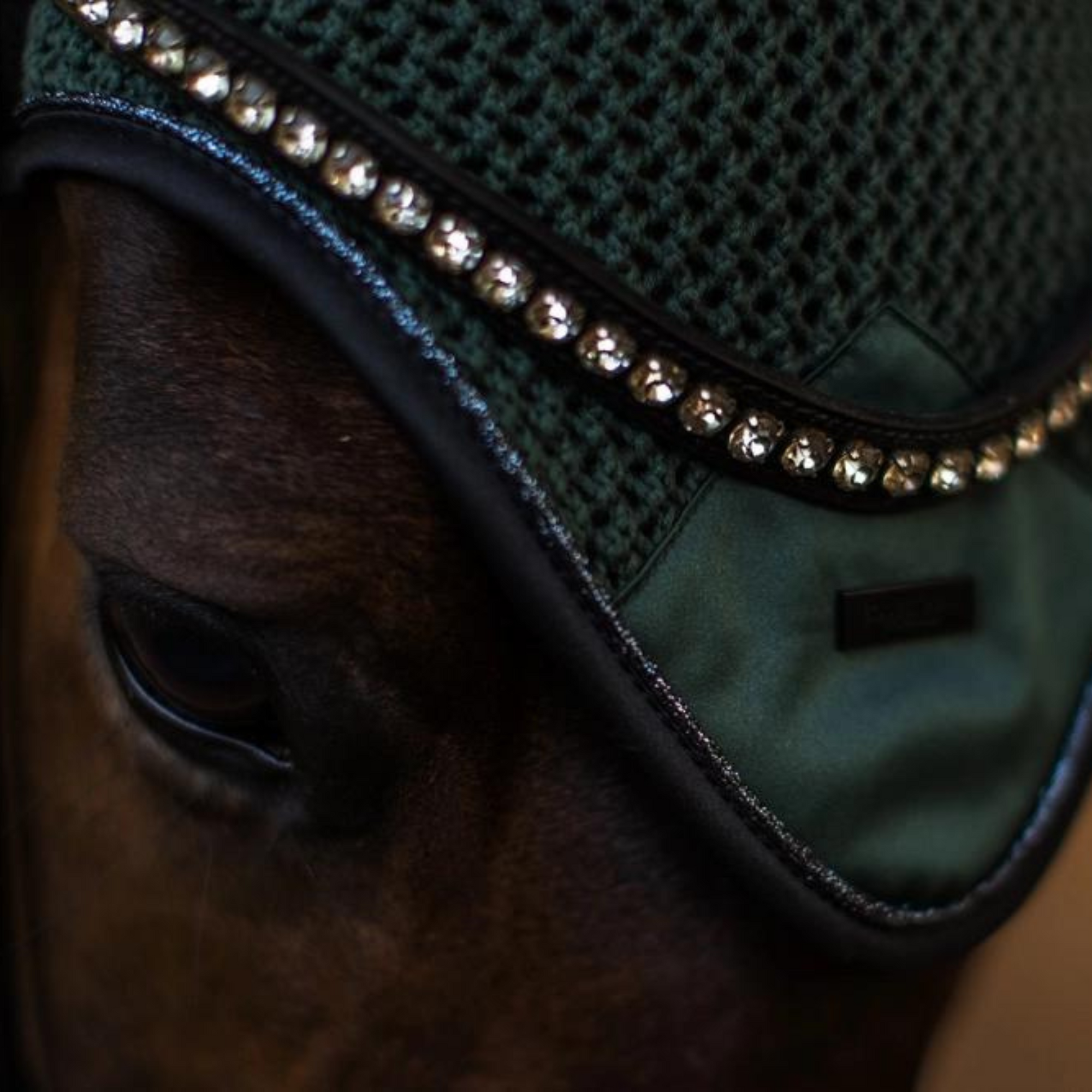 Equestrian Stockholm Ear Bonnet - Sycamore Green