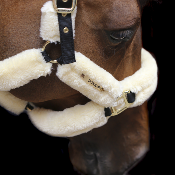 Kentucky Sheepskin Shipping Headcollar - Black