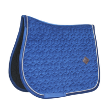 Load image into Gallery viewer, Kentucky Velvet Jump Saddle Pads - Navy
