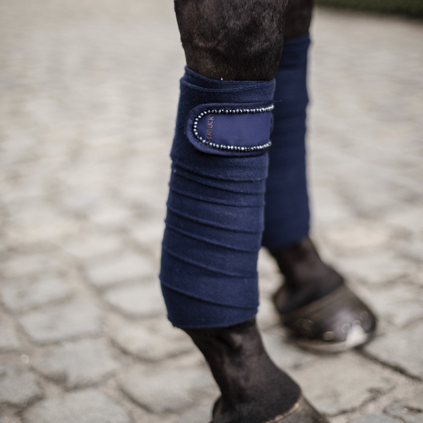 Kentucky Pearl Polar Fleece Bandages - Navy