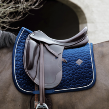 Load image into Gallery viewer, Kentucky Velvet Dressage Saddle Pads - Navy
