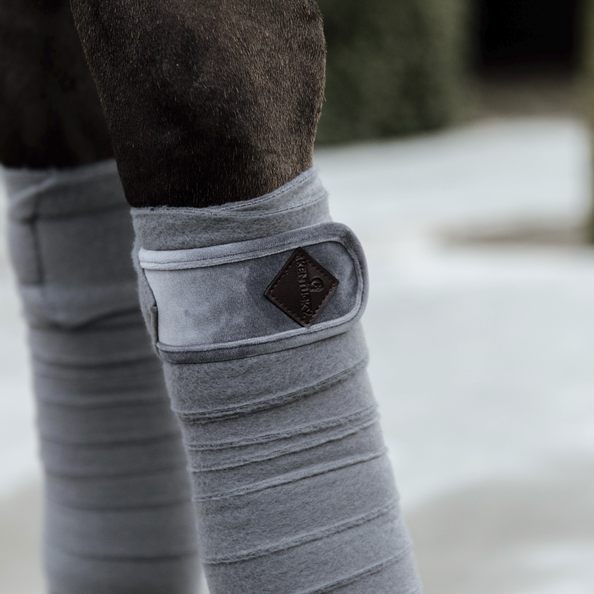 Kentucky Velvet Polar Fleece Bandages - Grey