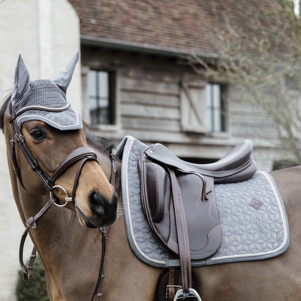 Kentucky Velvet Dressage Pad - Grey