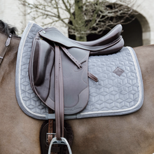 Load image into Gallery viewer, Kentucky Velvet Dressage Saddle Pads - Grey
