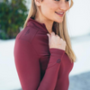 Equestrian Stockholm UV Protection Long Sleeve Top - Bordeaux
