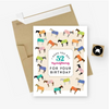 Hunt Seat Paper Co Greeting Card - 52 Thoroughbreds Birthday Card