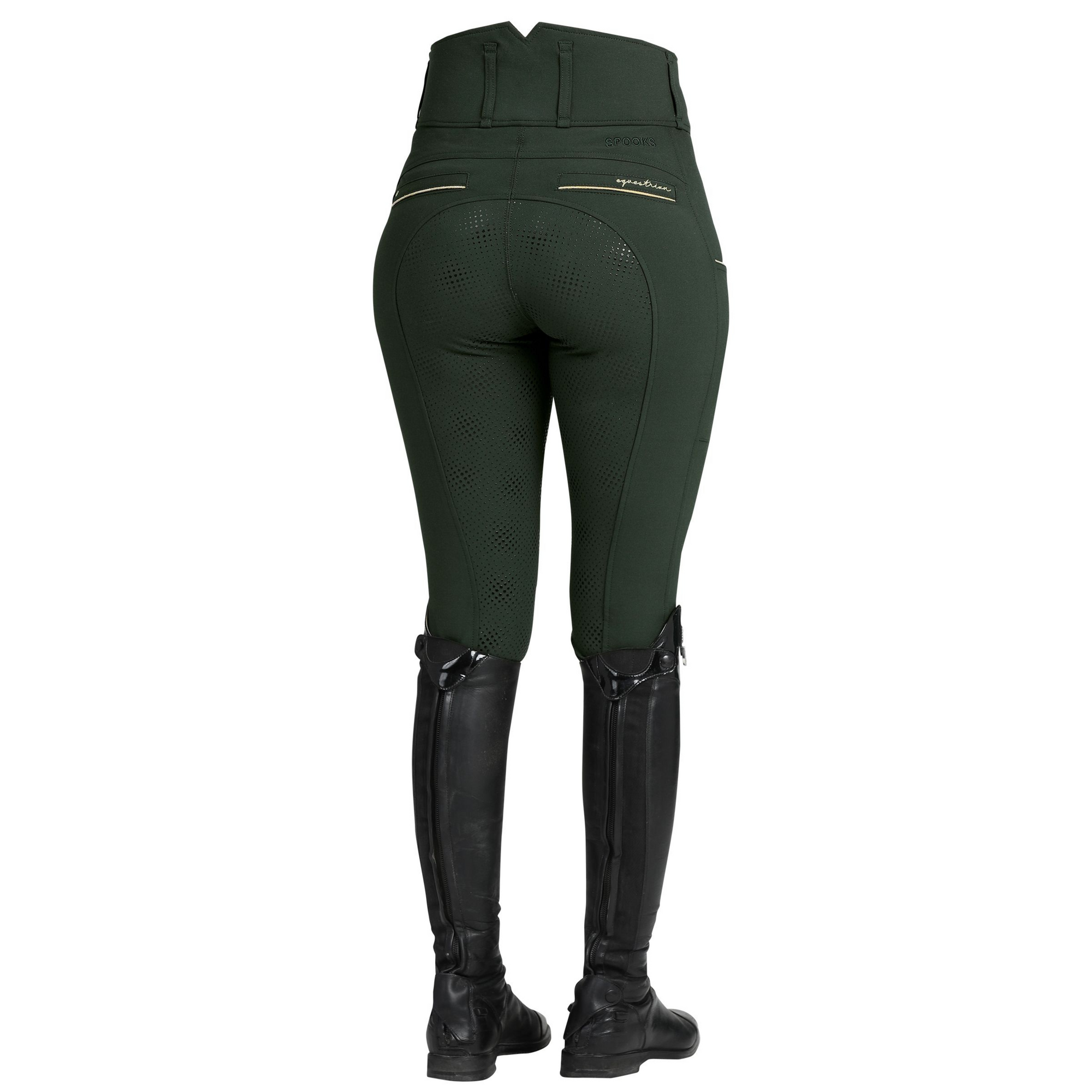 Spooks Annber High Waist Breeches - Forest Green