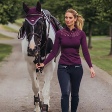 Load image into Gallery viewer, Equestrian Stockholm Champion Top - Purple
