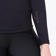 Load image into Gallery viewer, Maximilian Equestrian Long Sleeve Base Layer - Black/Gold
