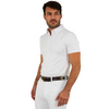 Maximilian Equestrian Mens Active Competition Short Sleeve Shirt - White
