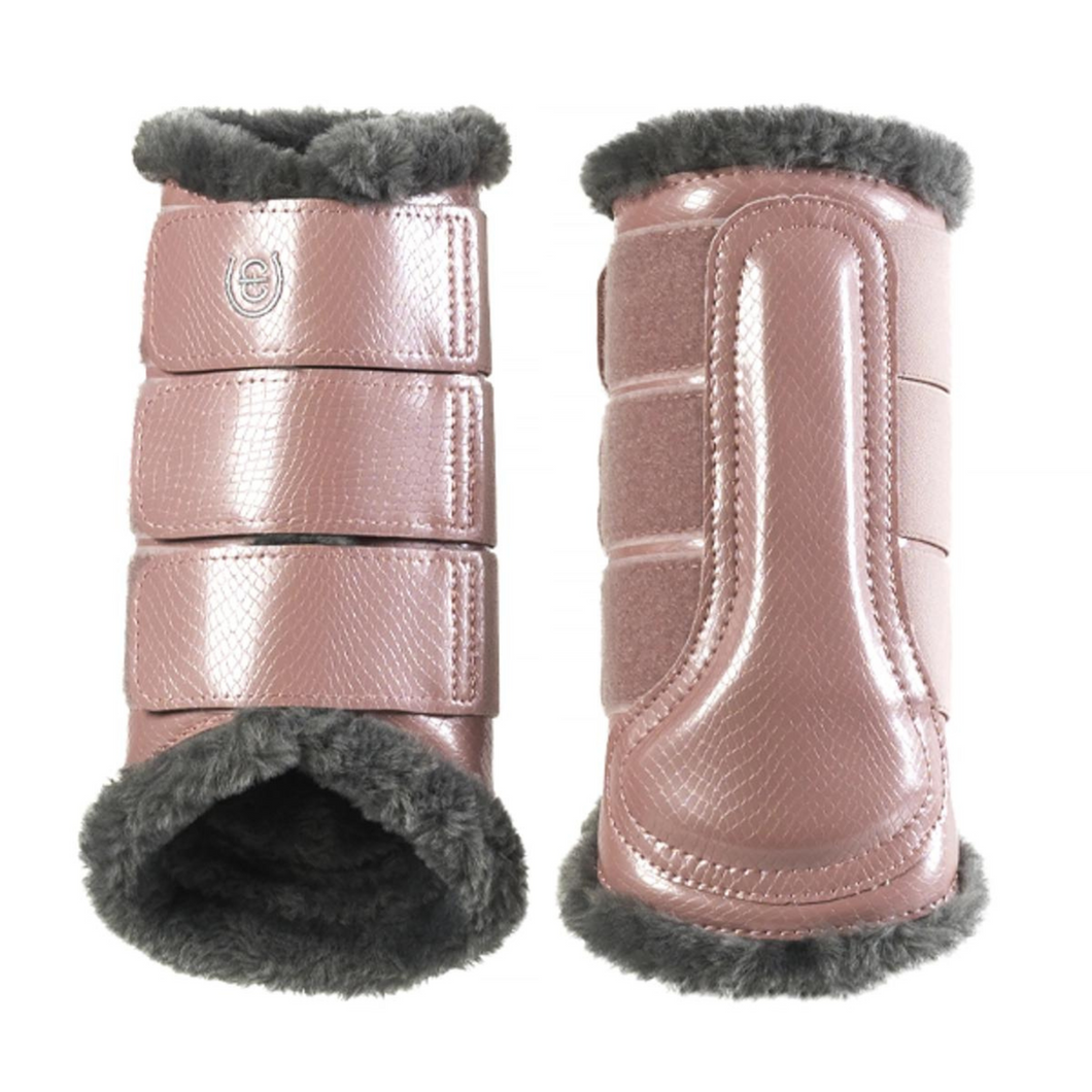 Equestrian Stockholm Brushing Boots - Pink