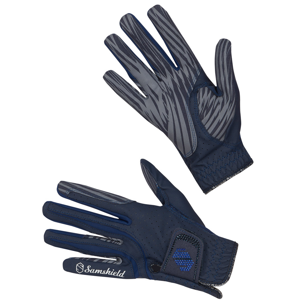 Samshield V-Skin Gloves - Navy Swarovski