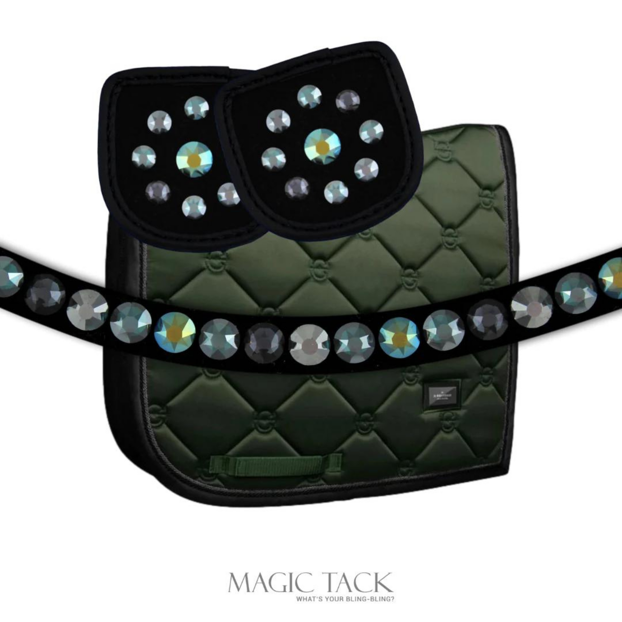 MagicTack Curved Browband - Deep Olivine