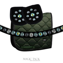 Load image into Gallery viewer, MagicTack Curved Browband - Deep Olivine
