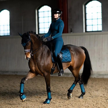Load image into Gallery viewer, Equestrian Stockholm Brushing Boots - Meadow Blue
