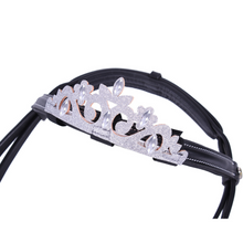 Load image into Gallery viewer, QHP Browband Crown - Silver
