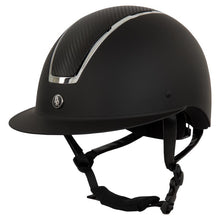 Load image into Gallery viewer, BR Equestrian Omega Riding Helmet - Carbon Fibre Top
