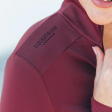 Load image into Gallery viewer, Equestrian Stockholm UV Protection Top - Bordeaux
