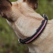 Load image into Gallery viewer, Equestrian Stockholm Dog Collar - All In Pink
