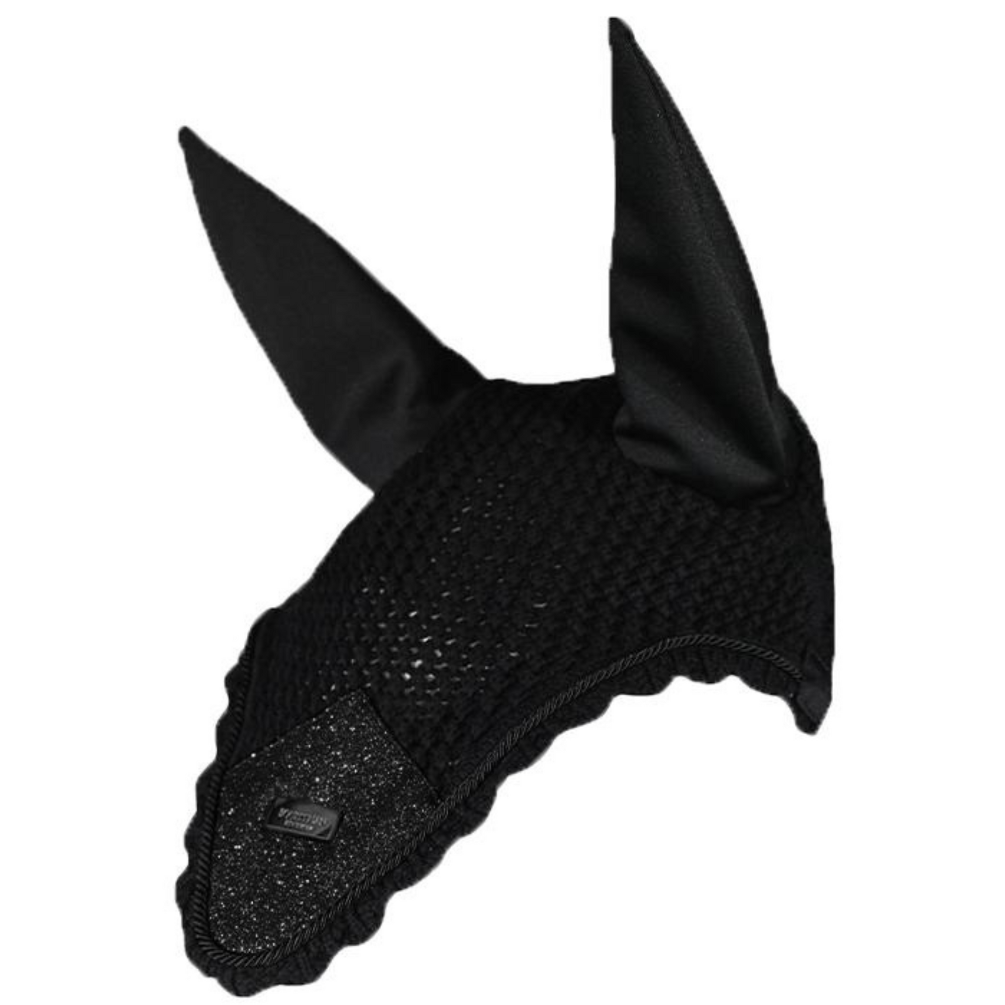 Equestrian Stockholm Ear Bonnet - All Black Glimmer