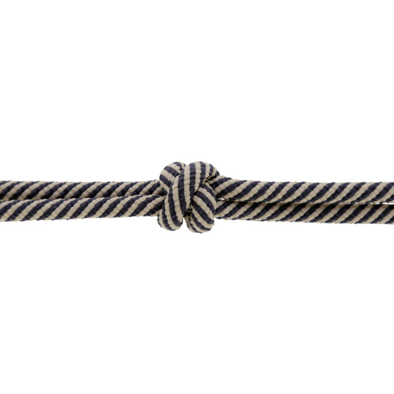Covalliero Rope Headcollar - Navy / Beige
