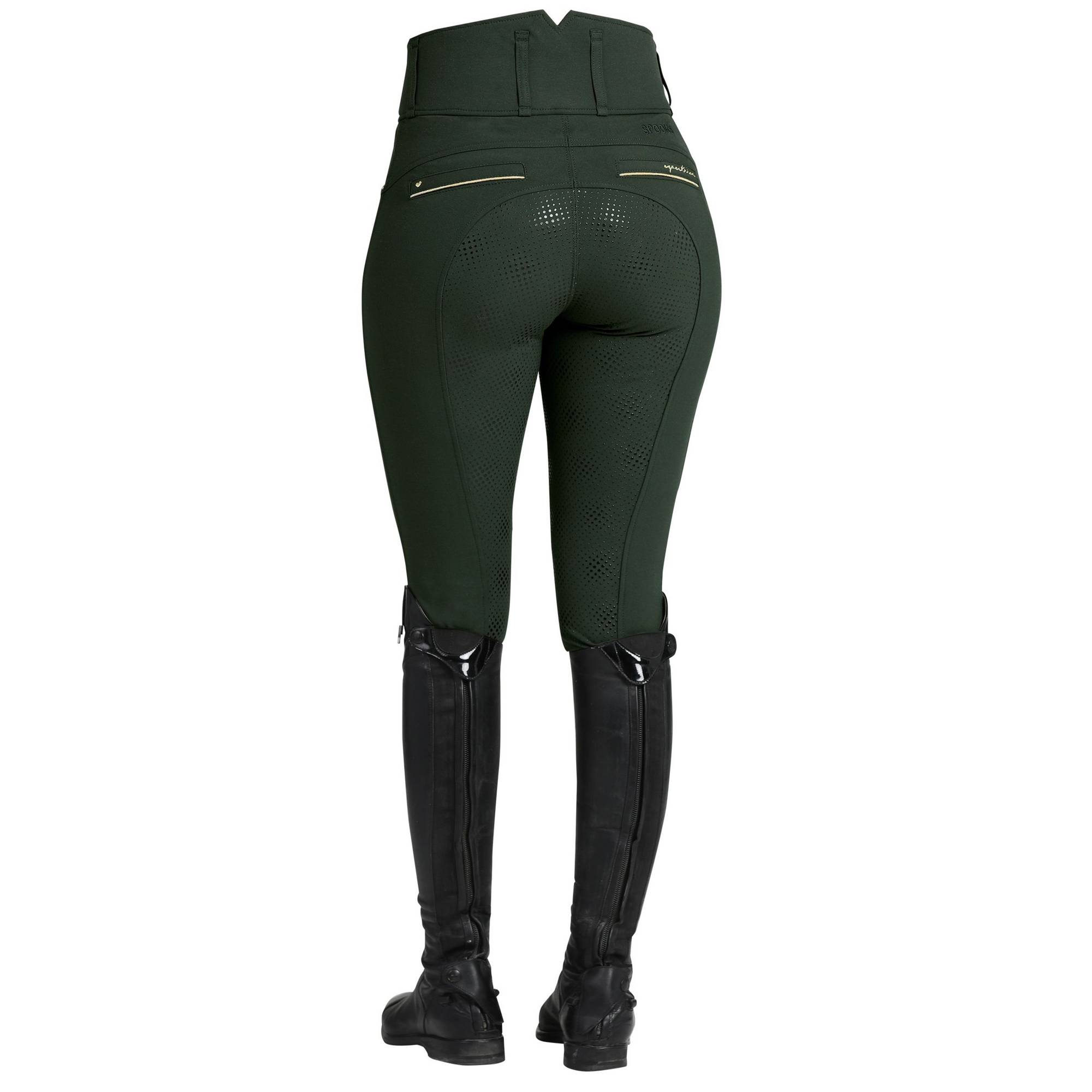 Spooks Annber High Waist Breeches - Forest Green