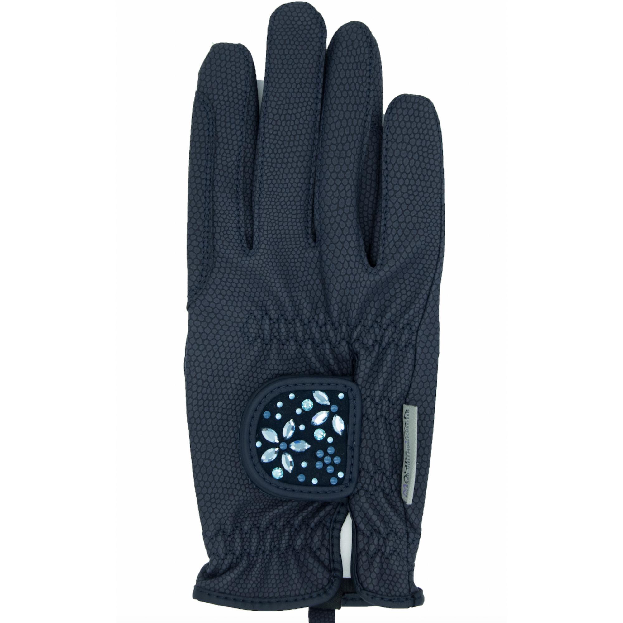 MagicTack Glove Patch - Navy Flower Swarovski