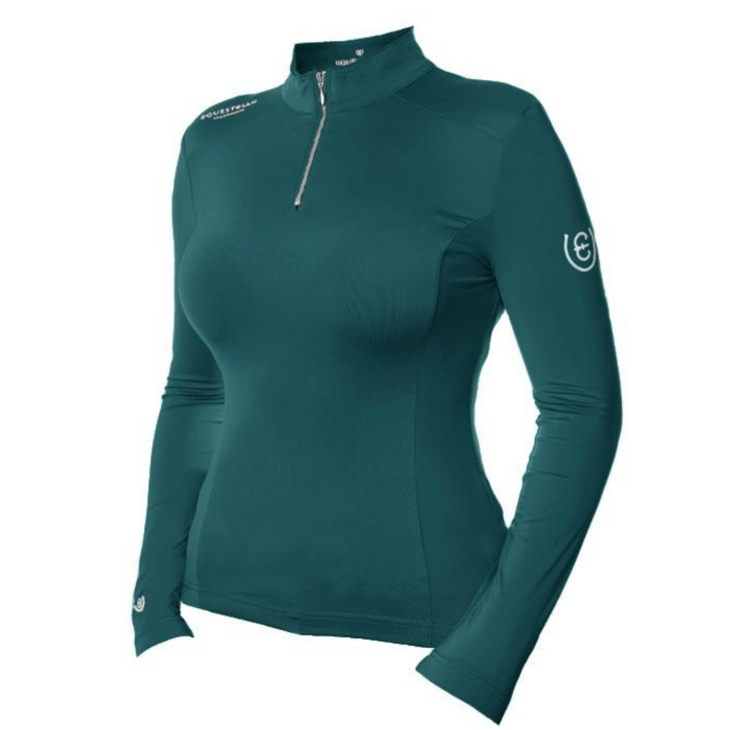 Equestrian Stockholm UV Protection Top - Emerald