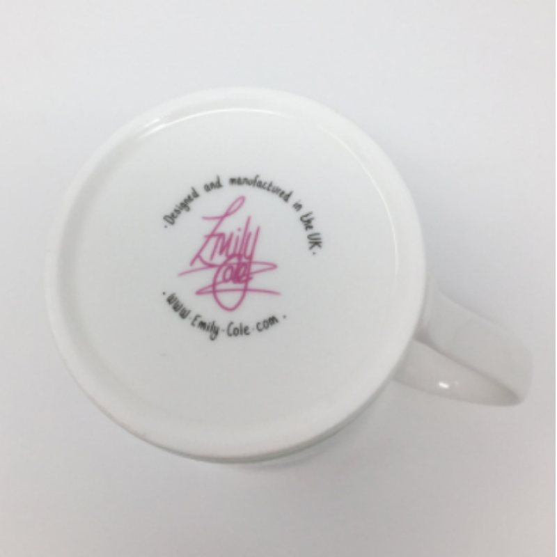 Emily Cole Fine Bone China Mugs - Feeling Fresh