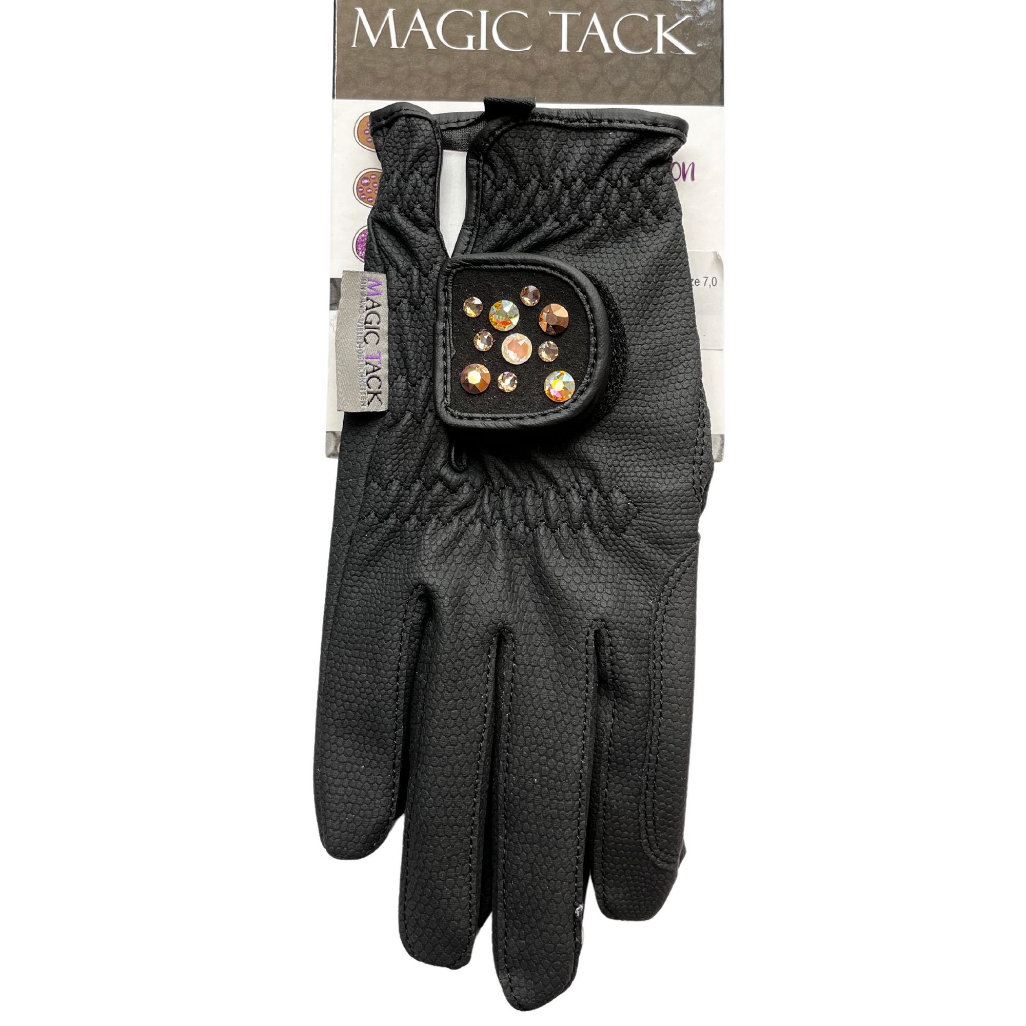 MagicTack Glove Patch - Black Gold Swarovski