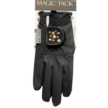 Load image into Gallery viewer, MagicTack Glove Patch - Black Gold Swarovski
