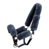 Mattes Sheepskin Halter & Lead Rope - Blue