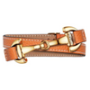 Dimacci Alba Double Wrap Bracelet - Orange / Gold